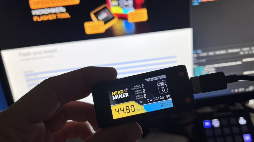 hotte019's tweet image. Neues Update, geil! #Bitcoin #nerdminer #nerdteam