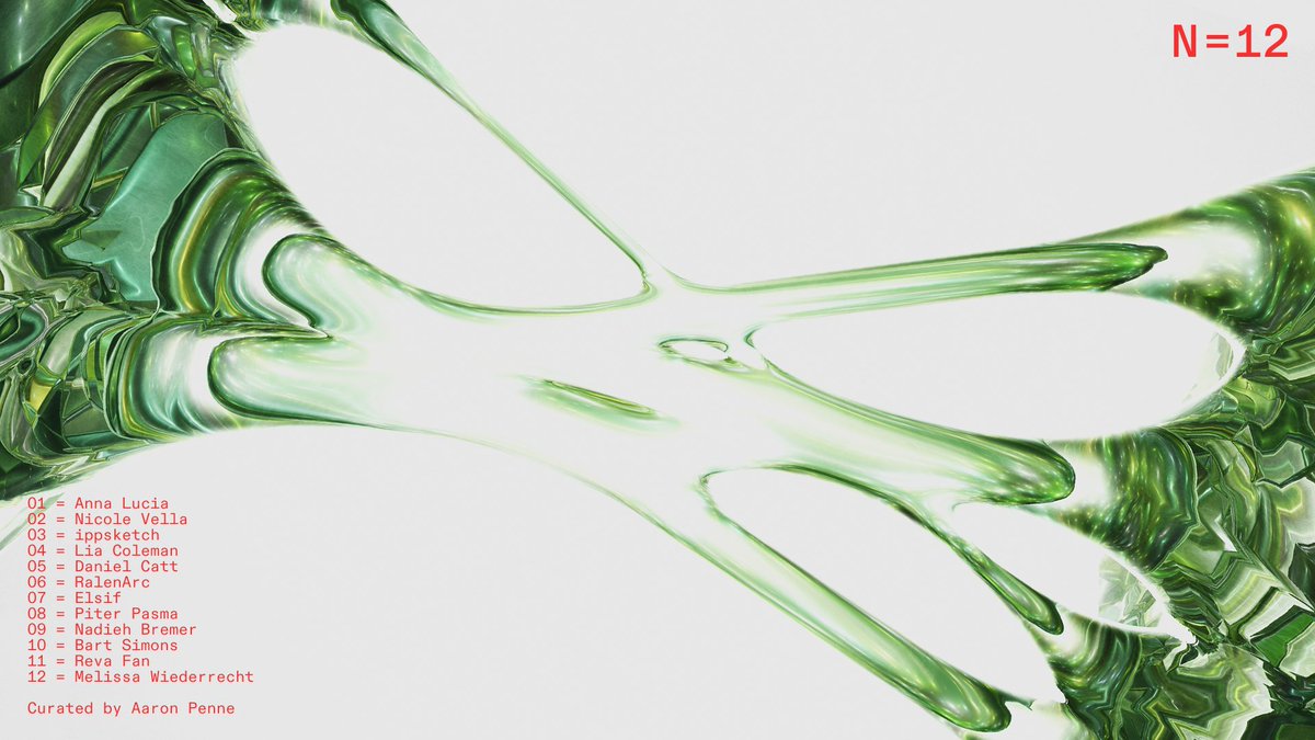N=12 is now open to view on Feral File! 
✨ Collecting begins July 20 ✨

feralfile.com

I worked with 12 artists across 7 timezones who shared their code and artistic processes for several months, creating generative artworks with a dozen distinct fingerprints