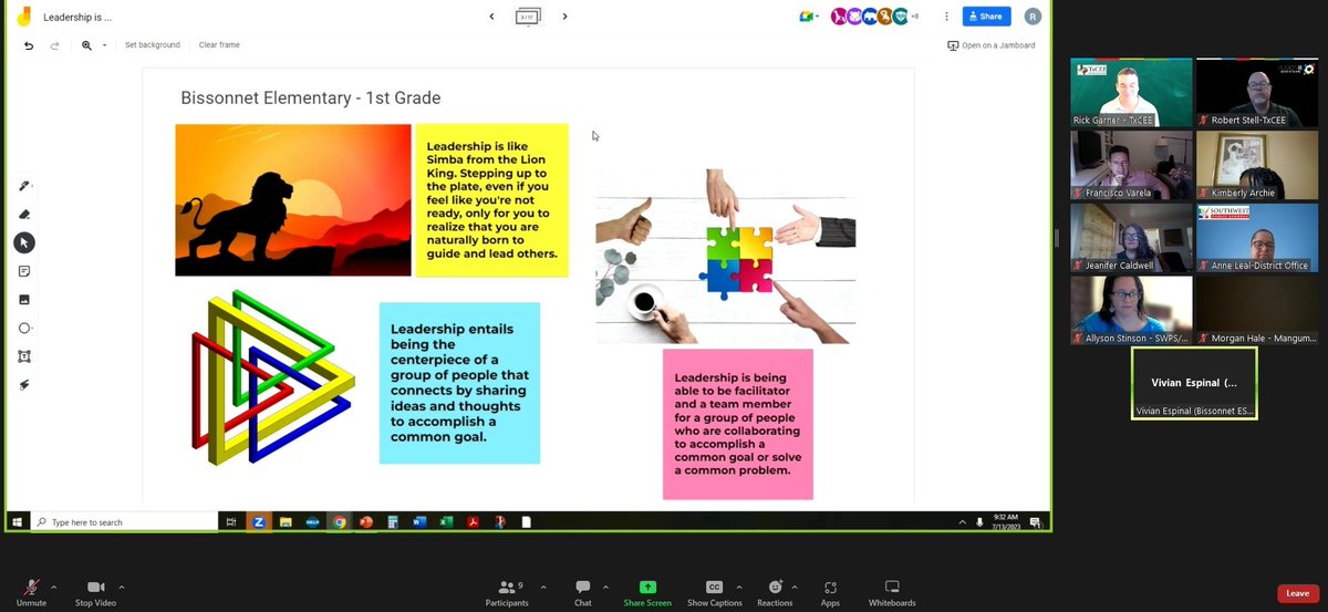 TxCEE's tweet photo. TxCEE is in action!

This morning, Rick is facilitating the CLLs at @swschoolstx as they embrace their new roles as leaders on their campuses.  Here is one of the similes for what leaders are from the 1st grade CLL at Bissonnet Elementary.

#txed #txcee #LeadershipDevelopment https://t.co/wg7tw08CIf