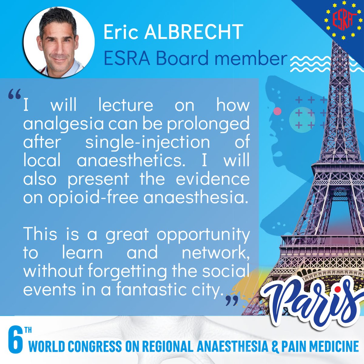 Why you should attend the #ESRAworld2023 🇫🇷 by @DrEAlbrecht, ESRA Board member 👇