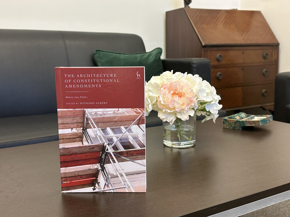 “The Architecture of Constitutional Amendments”. A new book edited by <a href="/RichardAlbert/">Richard Albert</a>. What I like is the “unusual suspects”: Spain, Portugal, Mexico, Paraguay, Brazil, Japan, Taiwan, South Korea, Afghanistan, Bangladesh, Indonesia, Ethiopia, Switzerland, Albania, Georgia &amp; more.