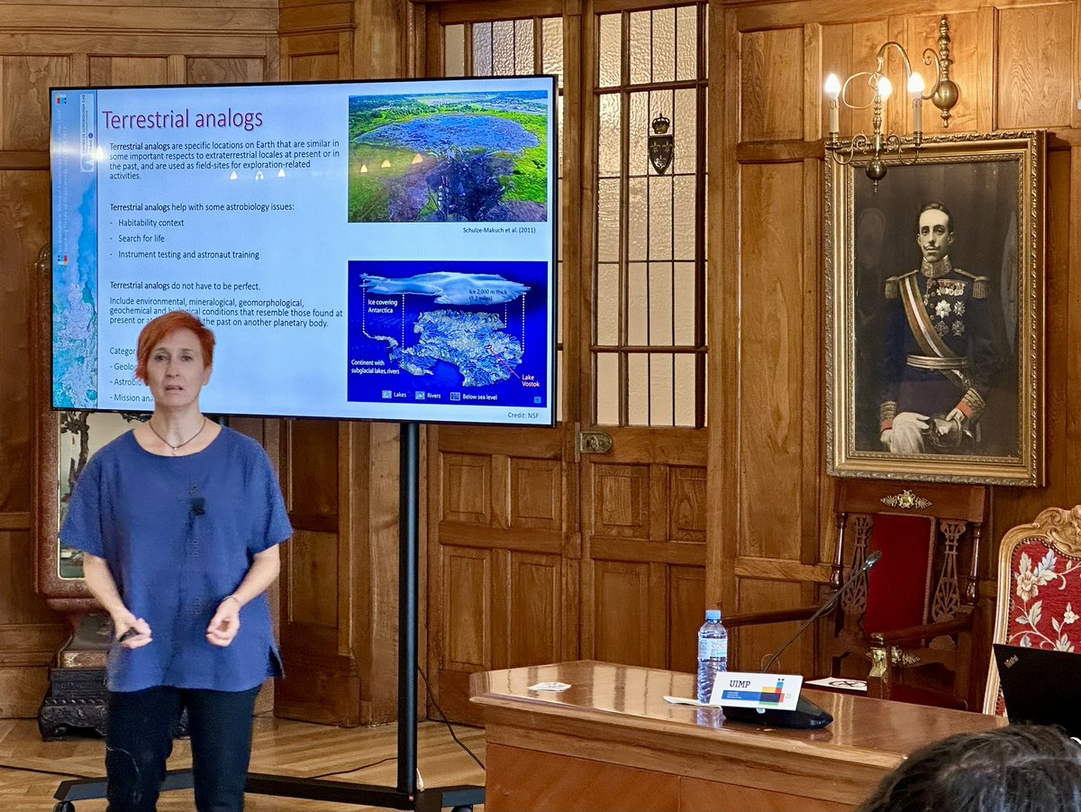 Inspiring lectures at #AstrobioUIMP2023 <a href="/UIMP/">UIMP</a> <a href="/CursosUIMP/">Cursos de Verano</a> by Morgan Cable (<a href="/NASAJPL/">NASA JPL</a>), Nicolas Altobelli (<a href="/esa/">European Space Agency</a>), Shannon M. MacKenzie (<a href="/JohnsHopkins/">Johns Hopkins University</a>) and Olga Prieto Ballesteros (<a href="/C_Astrobiologia/">Centro Astrobiología</a>) !!