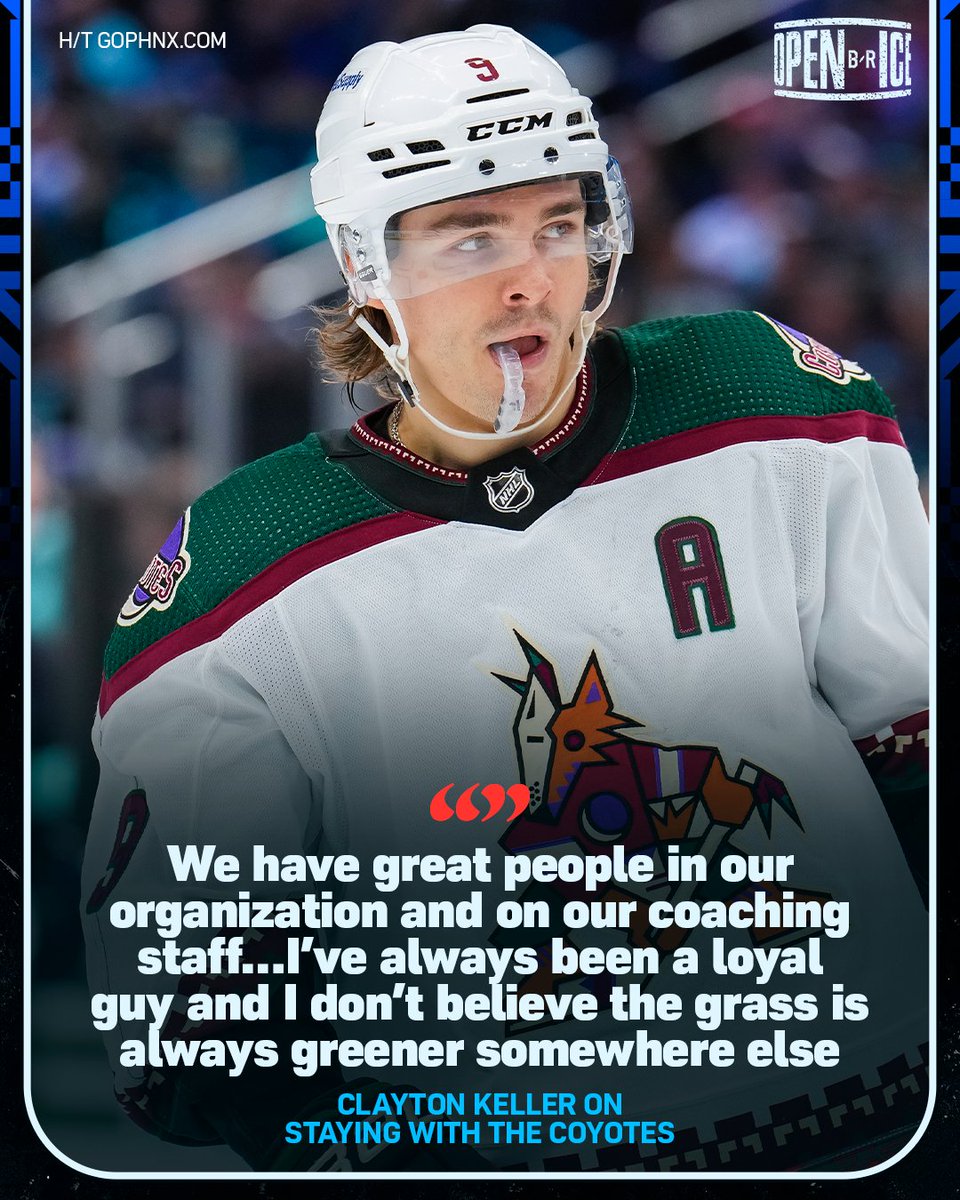 Clayton Keller isn't leaving the desert anytime soon 👀🌵