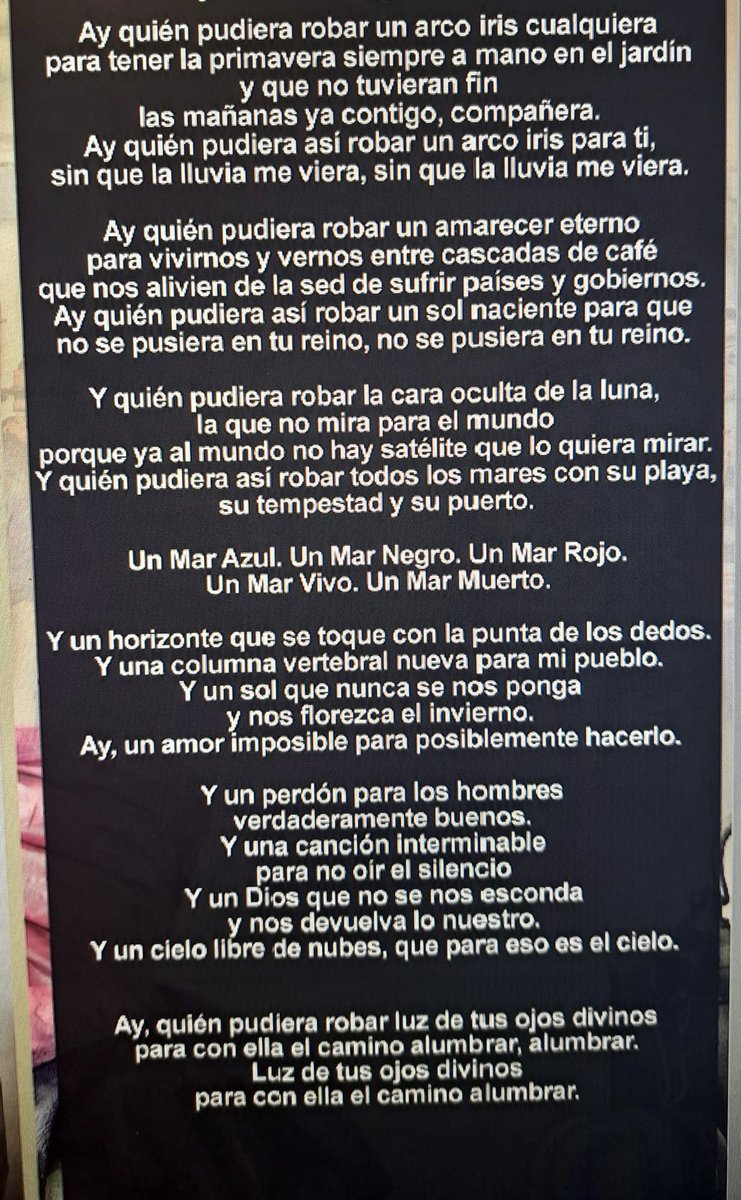 Sergio_PL4Z4's tweet photo. Los Ladrones, 2014.  JCA 

Para muchos, una completa desconocida.  

Puede que, como cuarteta, sea un poco larga, aunque ojalá fuese infinita para seguir leyéndote siempre 🖤

El mejor🖋️ https://t.co/sJHfwBFrhR