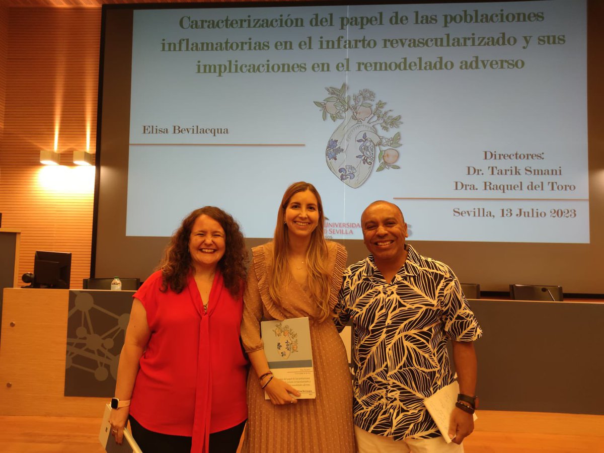 cardio_ciencia's tweet photo. Thrilled to announce that our labmate
@EliBevilacqua defended her PhD thesis today!! 🎉👏🏼🤩

Congrats on your amazing work Dr. Bevilacqua!! 👩‍🎓🍾

@ibis_sevilla @unisevilla https://t.co/fbTbLRq644