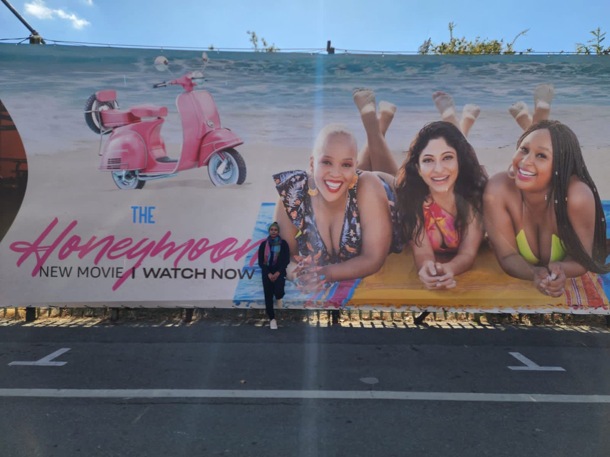 MovieHoneymoon's tweet photo. Thank You @PrimeVideoZA we love this wrap 😍💃🏽🎊 #honeymoonmovie #wanderersstadium 

Our Director @biancafigjam &amp; Producer @mthanji capturing the moment ❤️ 

Catch The Honeymoon Movie Now @PrimeVideoZA 🍿 https://t.co/Qv3w2YhlUc