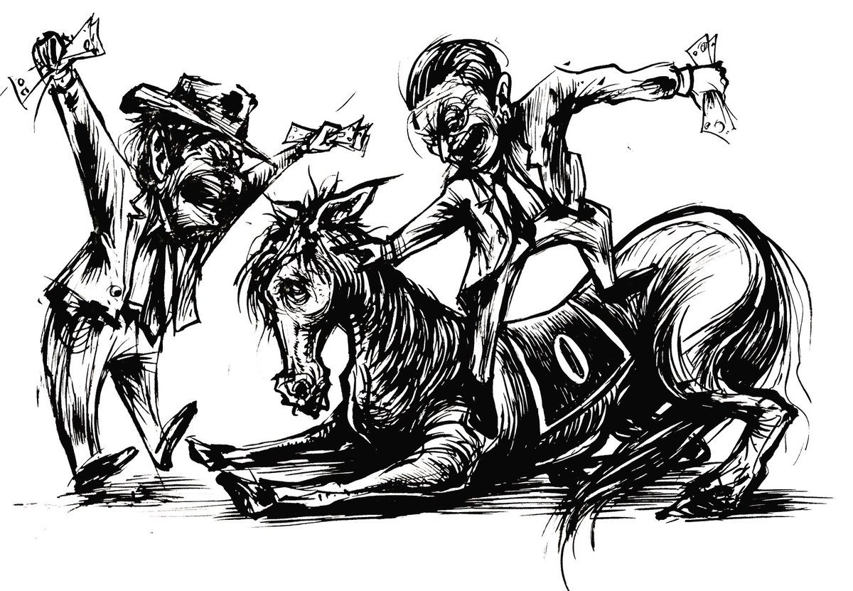 Opening day. Preemptive RIP to the horses that will die for human entertainment this season in Saratoga Springs