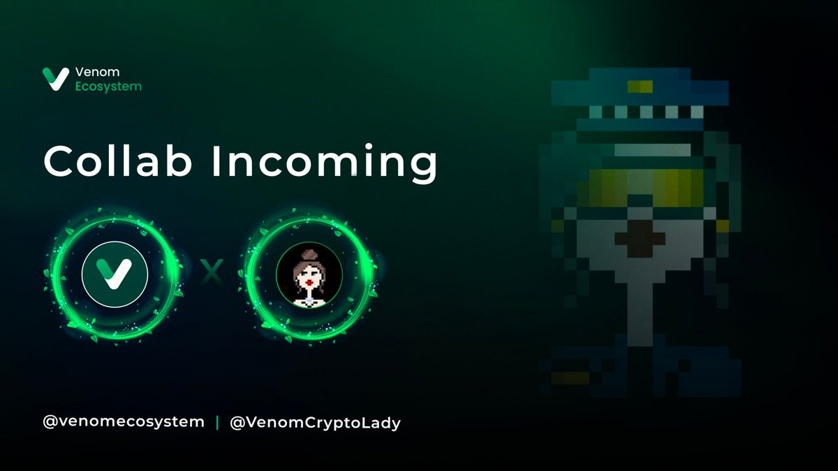 Venom_ecosystem's tweet photo. VenomEcosystem X CryptoLady WL Giveaway 📈
@VenomCryptoLady gave us 10 WL spots to share with you guys! 🚀

To be eligible for a spot🤝
1️⃣ Follow @VenomCryptoLady & @venom_ecosystem
2️⃣ Like & RT this tweet
3️⃣ Tag 3 friends
Winners will be announce after 24 hours⏰
https://t.co/kjqk7MvHgz