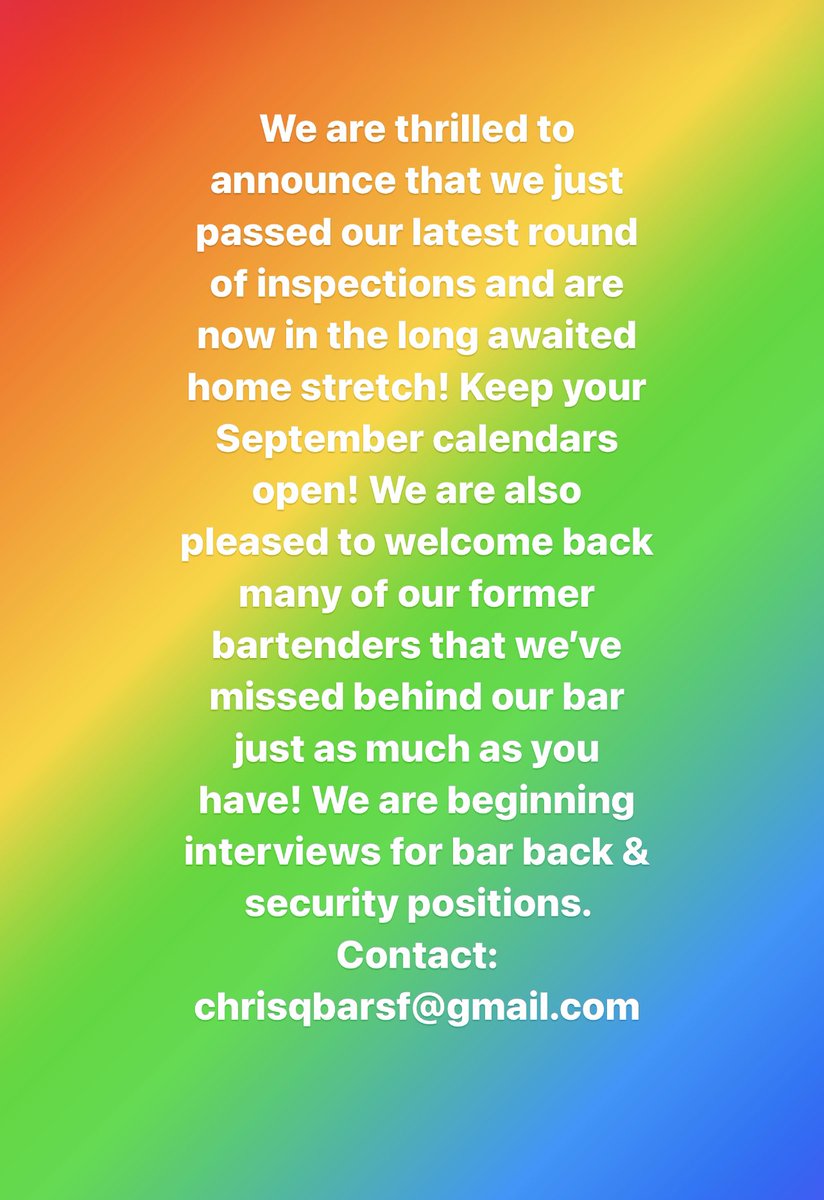 qbarsf's tweet photo. See you very soon! https://t.co/eg4ug3PlW5
