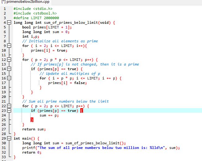 ArunmathavanK's tweet image. To find the sum of all primes below 2 million
#euler #360daysofcode