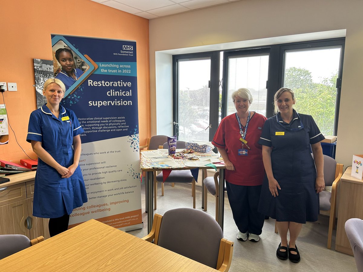 katie95635368's tweet photo. Thank you Bridgwater and Burnham Community Hospitals today for another RCS Roadshow. Thank you to Siobhan and Amy for joining me on my last week as an RCS facilitator. I’ve met some amazing people throughout this years secondment, I am starting to feel a bit emotional! #RCS #PNA https://t.co/2YK4Jsbgda