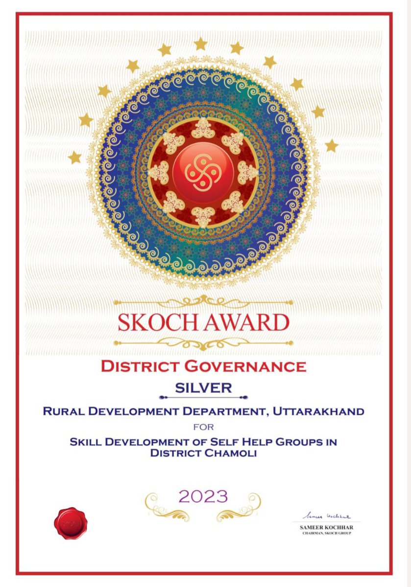 drkohlib4u's tweet photo. ✅A gr8 motivation for team Chamoli, as the work done for skill development of SHGs in Chamoli was recognised at national level..
✅Kudos to team NRLM and REAP...
✅The leadership of DM sir and CDO sir was imperative... https://t.co/TG7TGQy39k