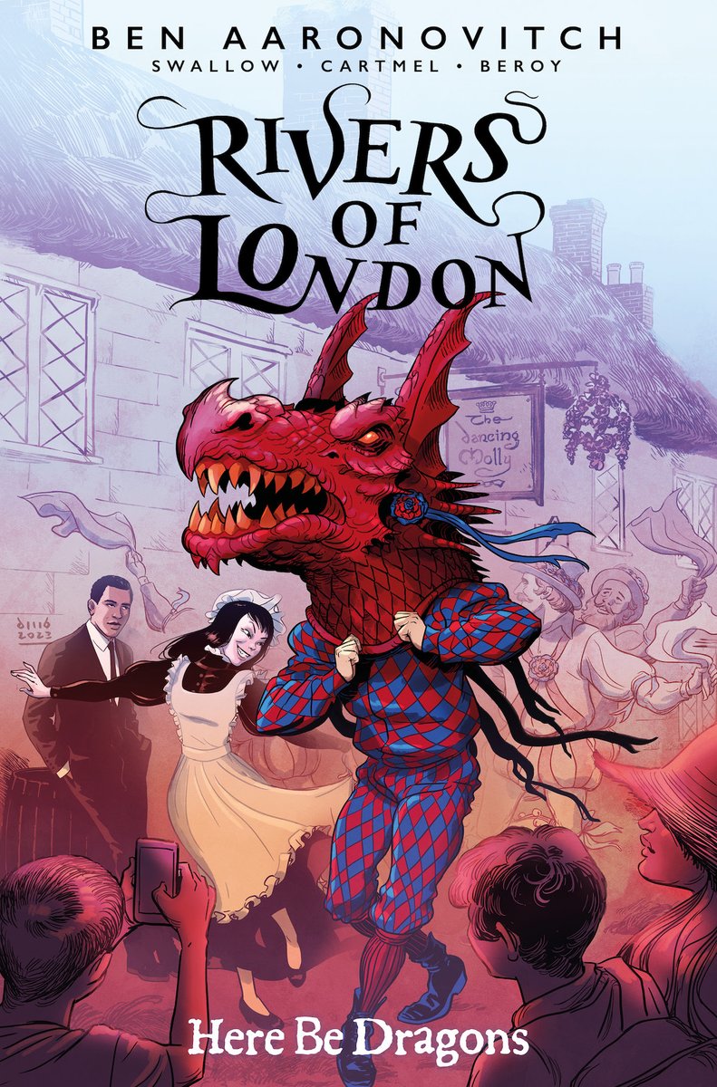 zenoagency's tweet photo. ICYMI, HERE BE DRAGONS #1 is out now! The latest #RiversOfLondon comics series, written by @Ben_Aaronovitch @andrewcartmel &amp; @jmswallow https://t.co/S2EDU9MAS4 @ComicsTitan 

Artwork (and cover A) by @beroy_JM; cover B &amp; C by @DavidMBuisan &amp; @Ana_Dapta. https://t.co/hffJQxcz6Y