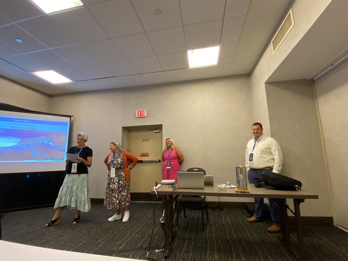 DpsRic's tweet photo. Data Incidents “No One Goes It Alone” Presented by the RICOne at #datag https://t.co/nB30dALKti