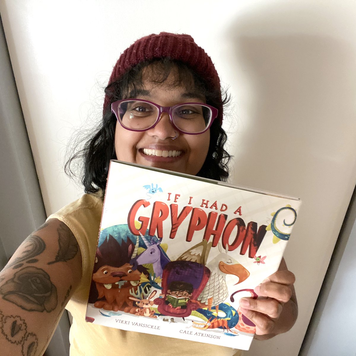 TundraBooks's tweet photo. Today is #NationalSamDay! We're celebrating our very own Sam by sharing her staff pick, If I Had a Gryphon! 

Fun fact! The main character Sam in the book is named after our Sam!

Grab a copy today: https://t.co/5WUvMARuZi https://t.co/NhFnOCWK5g