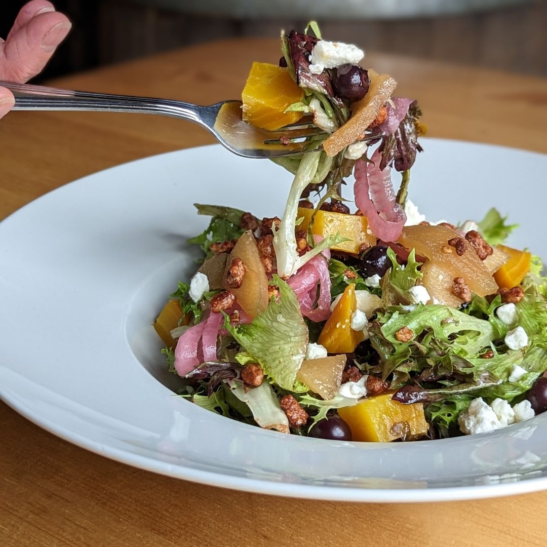 Need something fresh to brighten your day?

Our new Malt salad is delicious. Filled with beets, pickled apples &amp; blueberries, candied pecans and goat cheese.

It's a must try this summer!

#yourlocalpub #eatlocal #drinklocal #supportlocal #kwawesome #foodies #kwfoodies