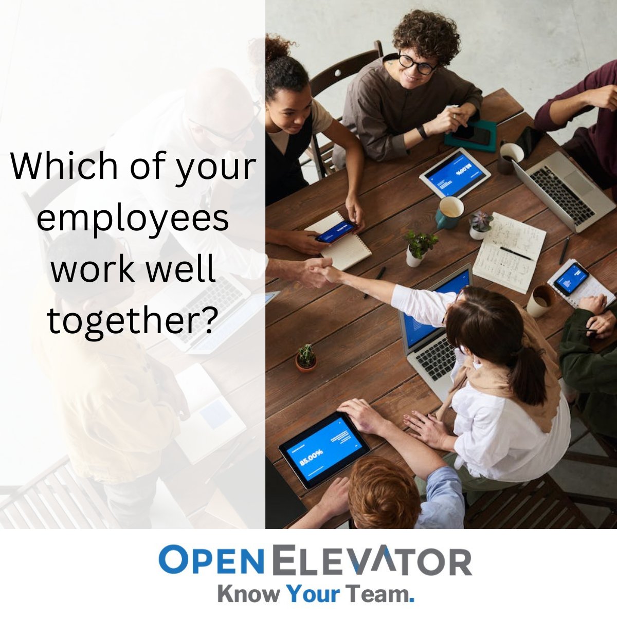 OpenElevator's tweet image. With our proprietary algorithm OpenElevator can help you
√ know your team like never before &amp;amp;
√ take actions that fuel collaboration and productivity!

If interested in learning more schedule a discovery call: calendly.com/openelevator/3…

#Innovation #humanresources #leadership
