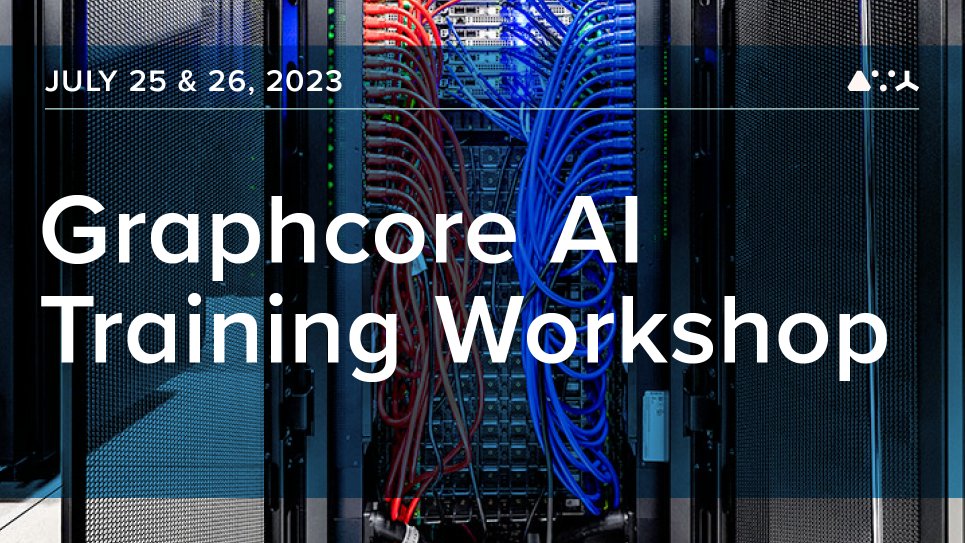 graphcoreai's tweet photo. Working on scientific research for a university, a national lab or in industry?
Join the #ALCF AI Testbed workshop on 25-26 July to get hands-on training with novel #AI accelerator the @graphcoreai Bow Pod system.
Register for the virtual workshop: https://t.co/3RflcLdlnw https://t.co/L0E8XtB1FX