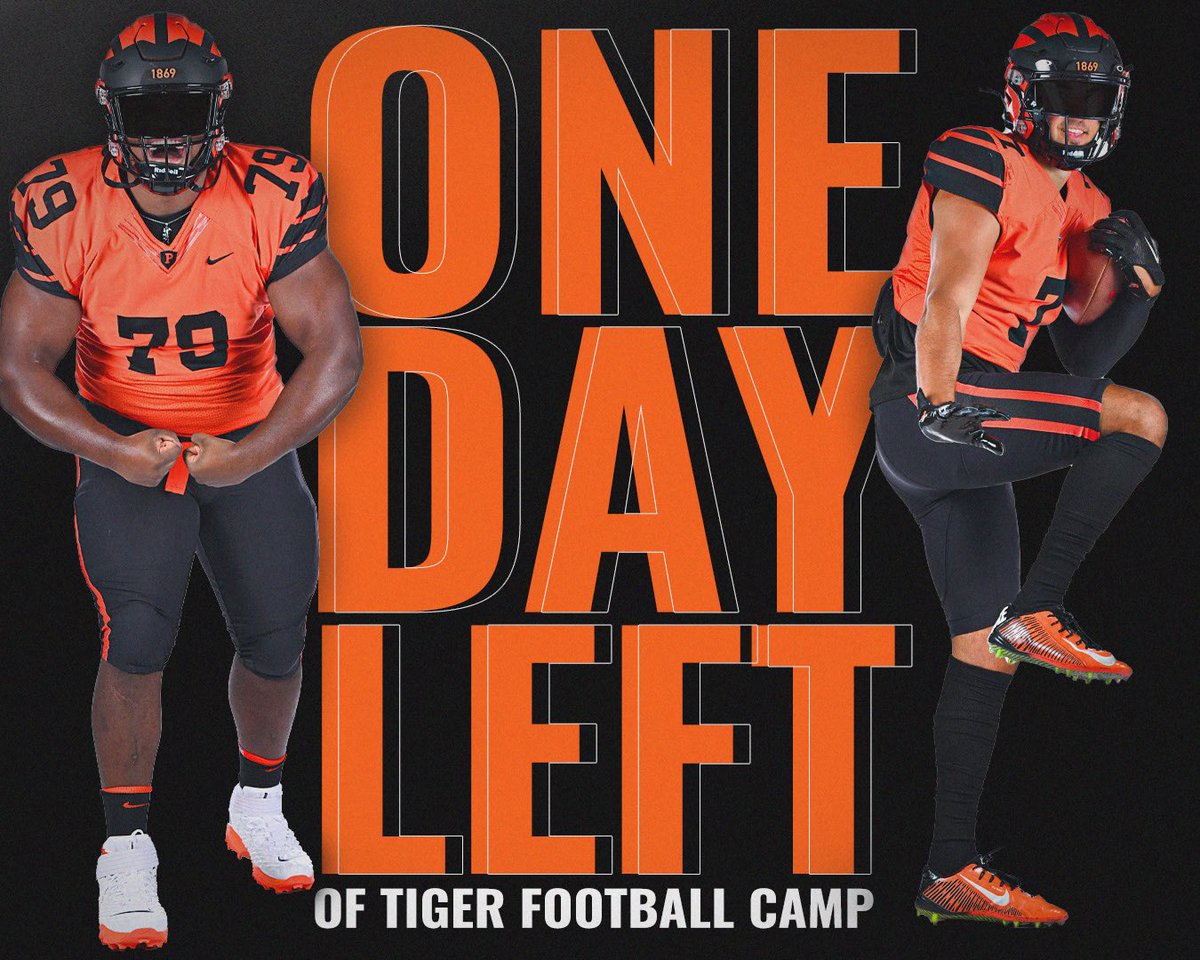 You 𝗗𝗢 𝗡𝗢𝗧 want to miss our last camp day on July 22nd❗️It’s your last opportunity this summer to #BringTheJuice 🍊🥤 Register here ➡️ info.abcsportscamps.com/tiger-football…