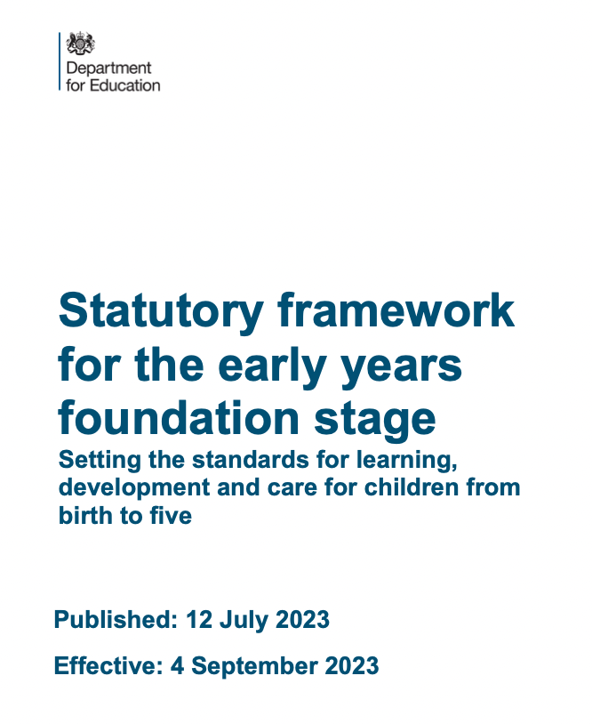 EarlyExcellence's tweet photo. 📢UPDATE: Early years foundation stage (EYFS) statutory framework📢

 Effective from 4th September 2023. Get ahead of the game and download the framework here to stay updated and ensure a smooth transition for your setting.

Stay up to date here: https://t.co/2AfpocWBB8 https://t.co/sx1E7x847a