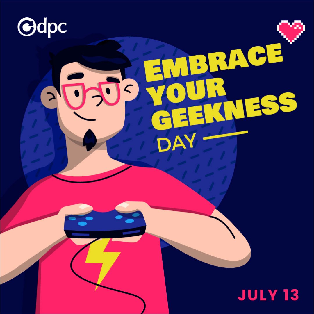 DPCTechSupport's tweet image. Embrace Your Geekness Day: Let your geek flag fly today and celebrate all things nerdy. Whether you're into comics, sci-fi, video games, or anything else, take pride in your passions and share them with others who appreciate them too.
.
.
.
#Embraceyourgeeknessday