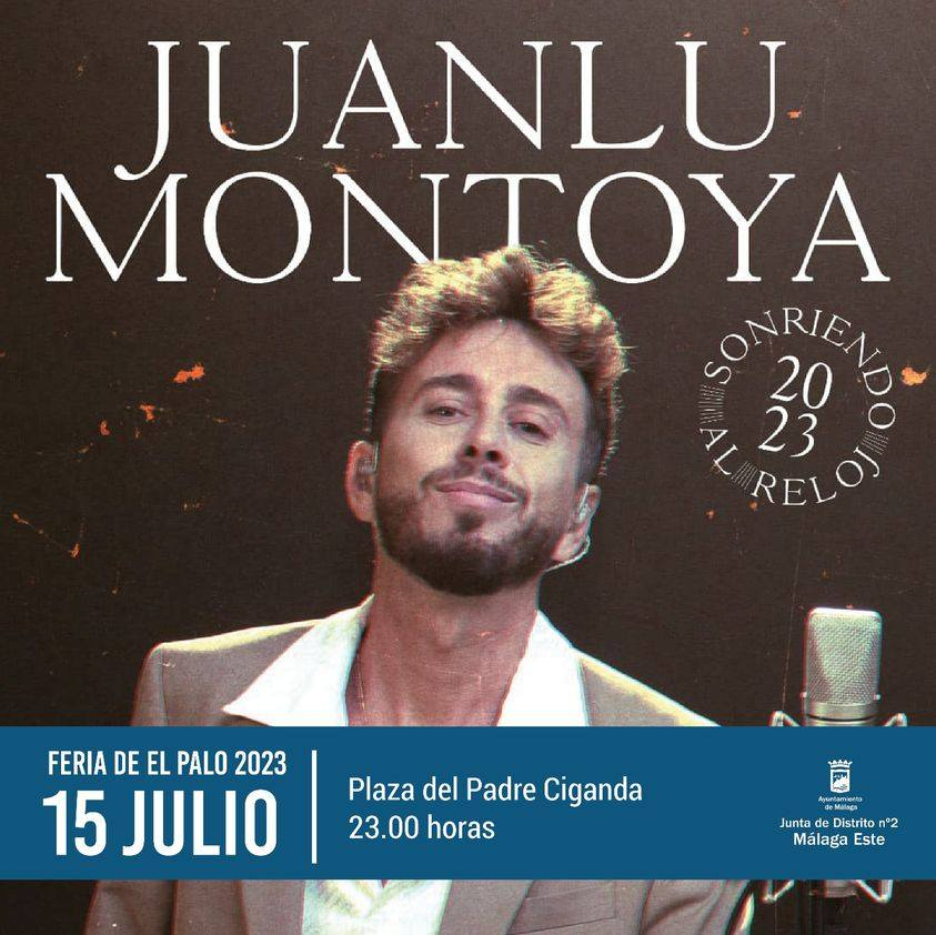 PTV_Malaga's tweet photo. #PlanazosFinde 

🎶🔝No te pierdas este sábado 15 de julio el conciertazo de Juanlu Montoya en la Feria de El Palo a las 23.00hrs. 

📍 Plaza del Padre Ciganda

🎟️ Entrada gratuita hasta completar aforo https://t.co/yemRGtLiGA