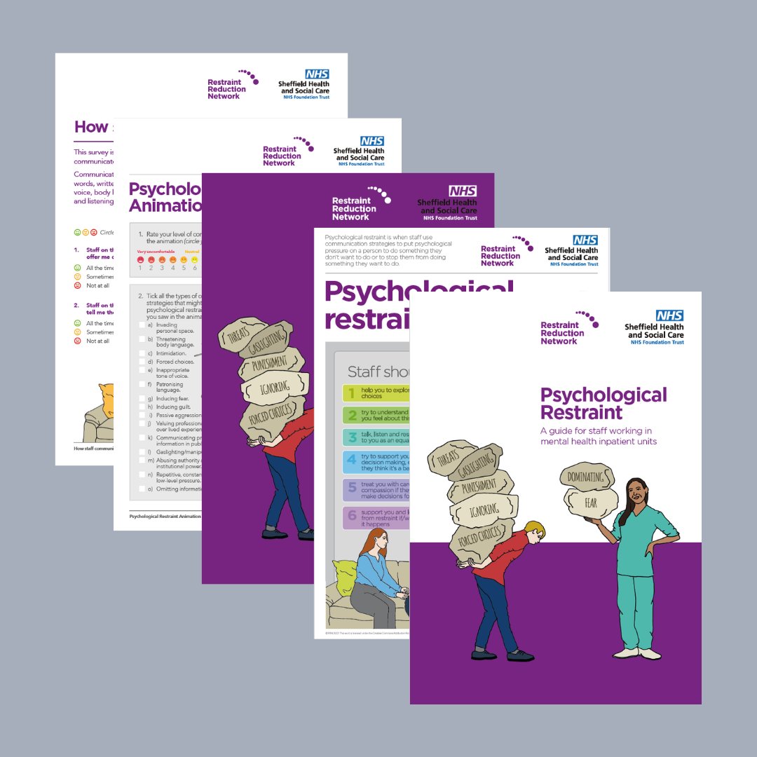 Today the RRN launched a new #PsychologicalRestraint resource toolkit. The resources aim to support practitioners to understand psychological restraint and provide tools to help services reduce its use. You can download and view the resources at bit.ly/RRNPsychRes