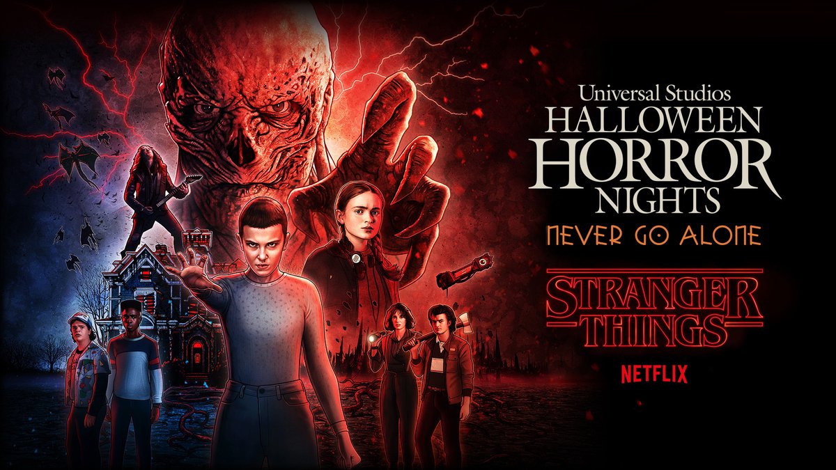OrlandoInformer's tweet photo. JUST ANNOUNCED: get ready to revisit Hawkins, Indiana! Stranger Things is officially returning to Halloween Horror Nights! Experience scenes and come face to face with friends and foes alike from the show’s fourth season. 🧇

PLUS, there’s even more time to roll the D20 die on your future! 🎲  Additional dates have been added to HHN, now happening Sept. 1 - Nov. 4.