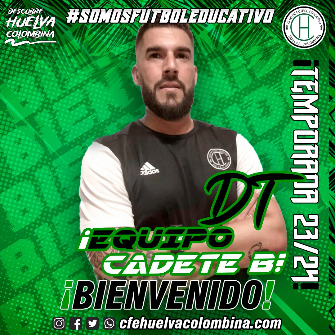 cfehuelvaC's tweet photo. 🎉 Nuestro equipo #CADETEB ya tiene míster.

Jose, gracias a su amplia experiencia como segundo entrenador es el encargado de aportando todo su conocimiento y energía para llevar a buen puerto este equipo siguiendo el crecimiento del club.🔝

Bienvenido Jose 🤝⚽

#CFEHC https://t.co/NiyWP8QLfc