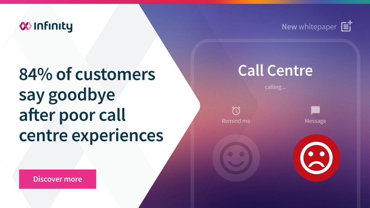 the UK Customer Satisfaction Index is at its lowest since 2015, sitting at 76.6. This whitepaper is packed with tips on how you can avoid leaving customers feeling dissatisfied and disappointed. Grab your copy today to get ahead of the competition:  
bit.ly/3O6dutp