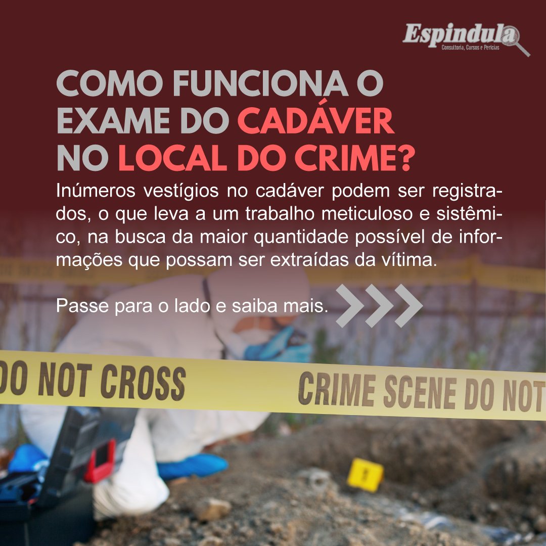 PeritoESPINDULA's tweet image. A análise completa do cadáver, em local de crime, é fundamental para determinar o ocorrido. Saiba mais no post.

#localdecrime #csi #peritocriminal #brasil #pericia #periciaoficial #judiciario #crimecontraavida #vida #policia #investigação
