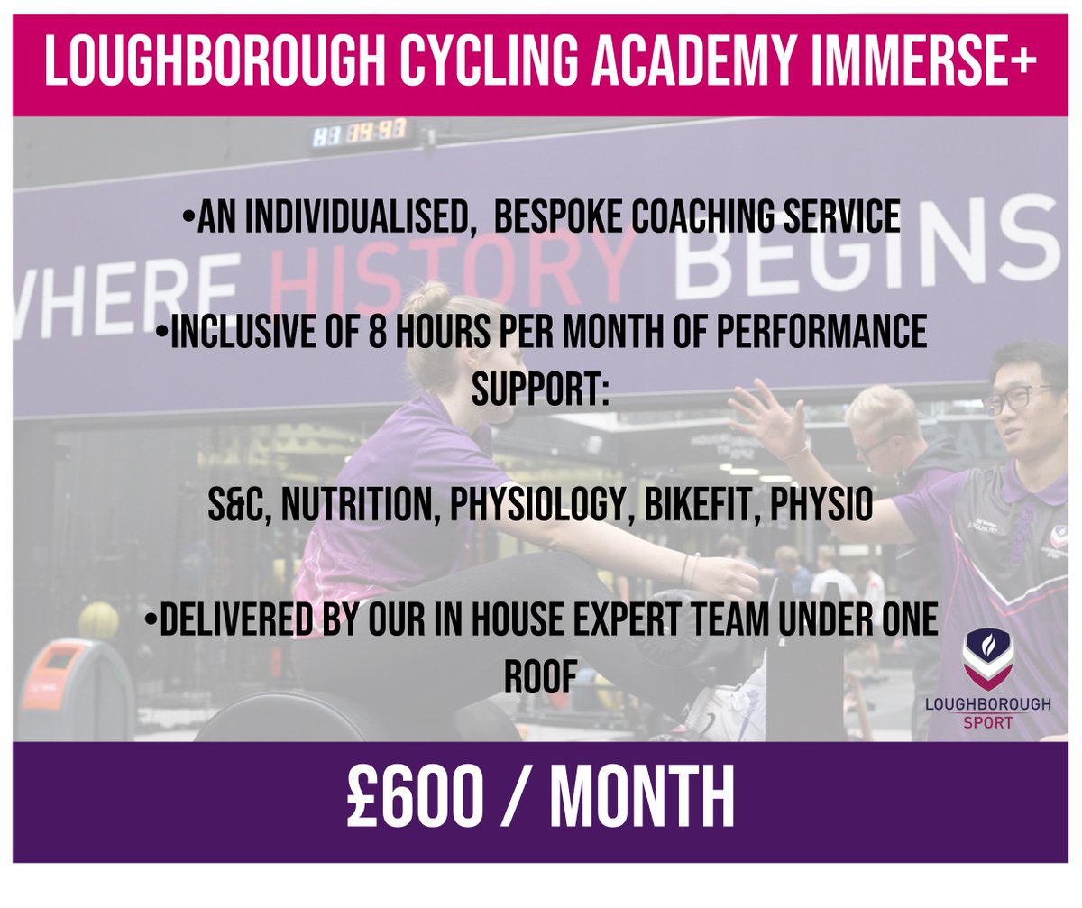 Loughborough Cycling Academy (@lboro_cycling) on Twitter photo 📢 Our cycle coaching services are now avalialbe to everyone 📢
Benefit from the same world-class philosophy applied to our elite cycling teams to achieve your cycling goals.
For more info and to book visit: lboro.ac.uk/sport/support-…
Or Email LCAcyclingcoach@mailbox.lboro.ac.uk 📢 Our cycle coaching services are now avalialbe to everyone 📢
Benefit from the same world-class philosophy applied to our elite cycling teams to achieve your cycling goals.
For more info and to book visit: lboro.ac.uk/sport/support-…
Or Email LCAcyclingcoach@mailbox.lboro.ac.uk