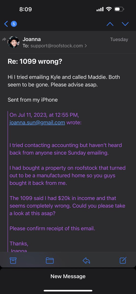 joannasun's tweet photo. @imsrino could you help me get someone to respond? I’ve tried calling and emailing. No one has responded all week https://t.co/JXCepxMbGg