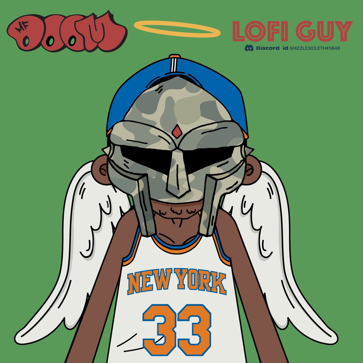 My <a href="/MFDOOM/">DOOM</a> fan art I did for <a href="/LofiGuyNFT/">Lofi Guy</a> #HappyBirthday #MFDoom
