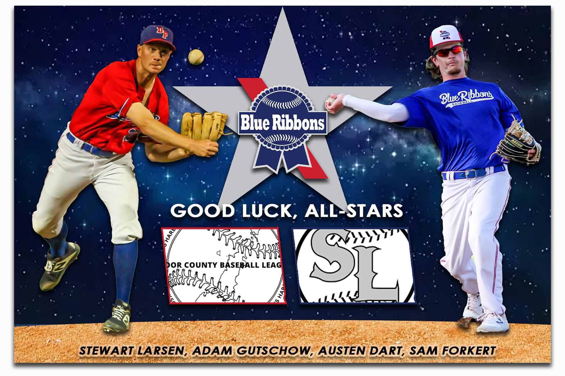 Green Bay Blue Ribbons Baseball on Twitter "Good luck to our four