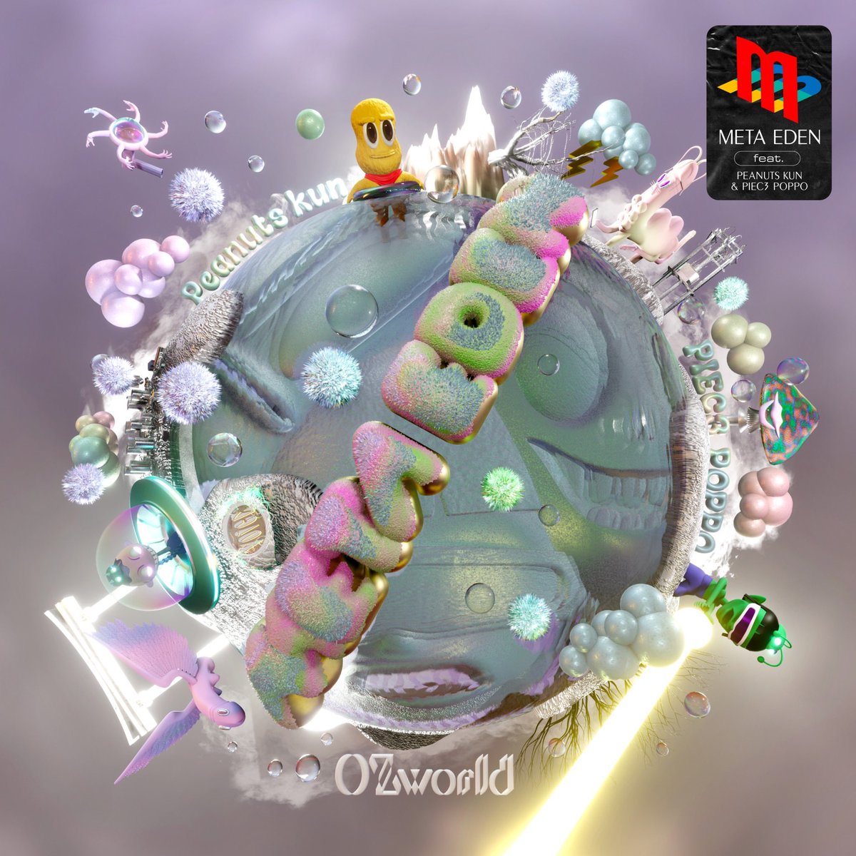 OZworld_Staff's tweet photo. 🌏OUT NOW🌏
OZworld
" META EDEN "
feat. ピーナッツくん & PIEC3 POPPO
Prod by DJ JAM
Artwork by Hiroki Hisajima
@OverZenith369
@osyarenuts
@piec3poppo
@TSUBASAakaJAM
https://t.co/9Qlx47q9Wc
#ozworld #metaeden #ピーナッツくん #piec3poppo #djjam https://t.co/YIHSn260R6