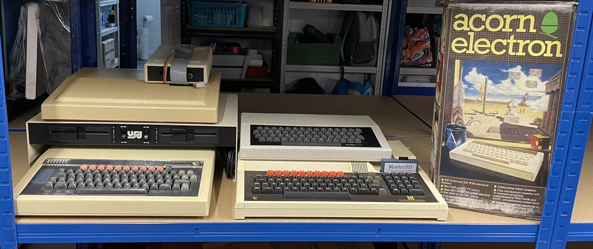 matlemmings's tweet photo. We’d better not leave the Acorns out. The chip powering the phone in your pocket started here. #BBCMicro #AcornAtom #AcornComputer #retrogames https://t.co/4u8S2JbAsX