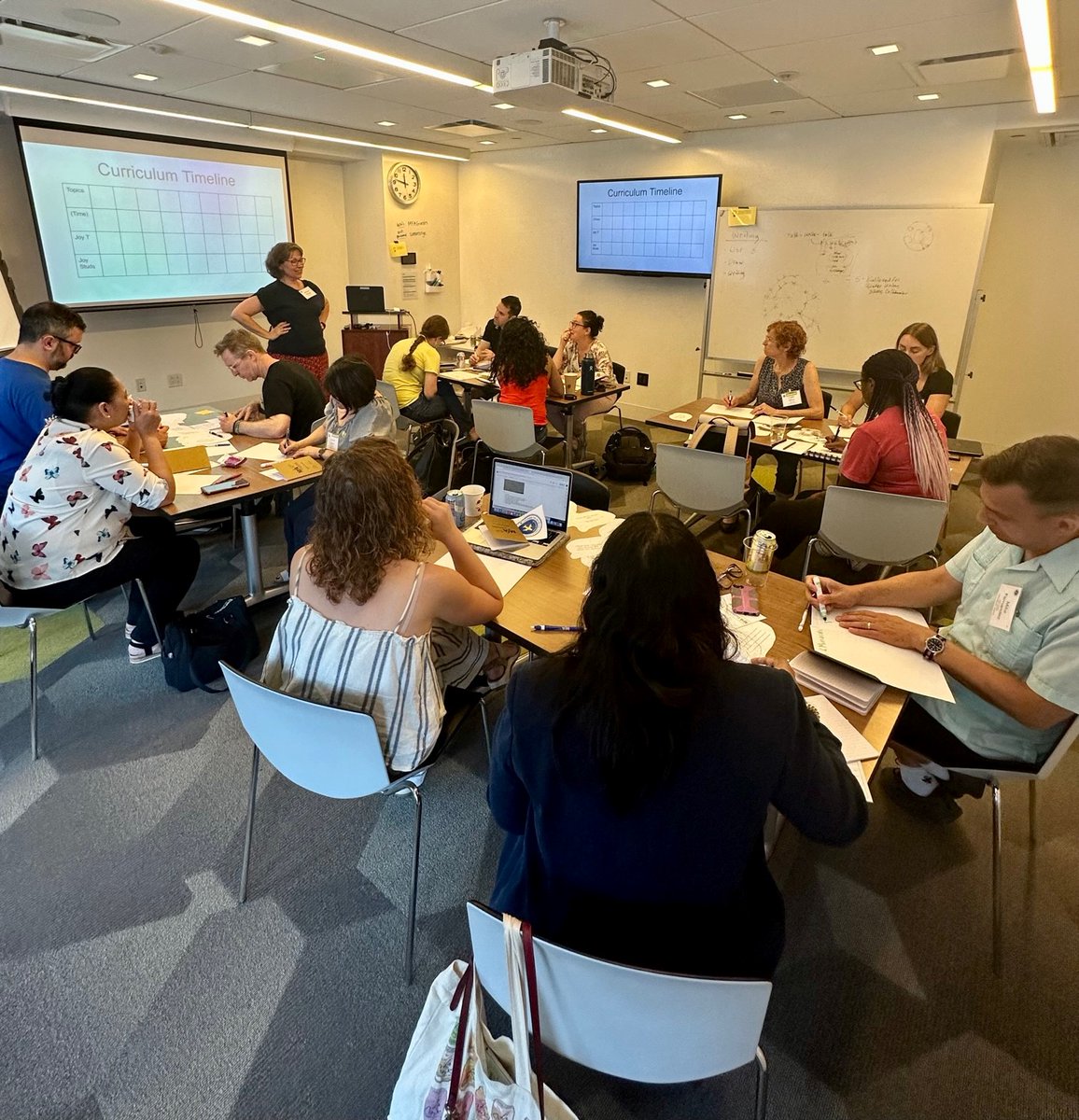 MathforAmerica's tweet photo. Today, teachers are attending their final #MfASummerThink Deep Dive sessions, exploring many topics including implementing the idea of “mathematics as play” with @KaraLouiseImm, or examining and connecting joy to practical differentiated instruction with @RhondaBondie1. https://t.co/H89YJoW4bC