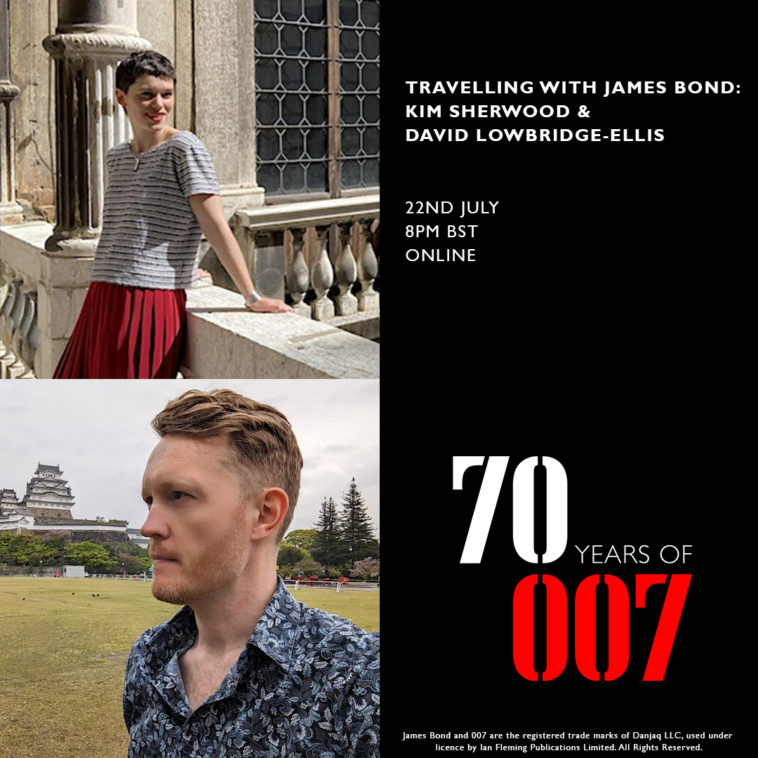 TheIanFleming's tweet photo. Join @kimtsherwood &amp; @LicenceToQueer for an online event, Travelling with James Bond, where they'll be sharing fave Fleming locations, 007 travel tips &amp; more!

22/07 8pm BST
Tickets £9 or free for paying subscribers to Kim's newsletter.

Details here: https://t.co/f3cRisjoEN https://t.co/jFkmm53HR1