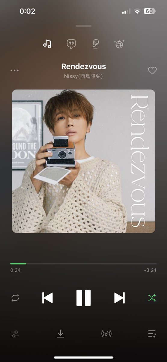 Bn6qx_'s tweet photo. Meets Youで歌ってくれてもいいんだよ🙄
この曲調めちゃくちゃ好き
#Nissy
#Randezvous https://t.co/k2geGpV17y