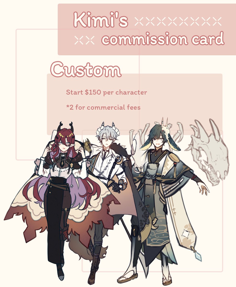 kimi247sleepy's tweet image. ❄️RT is much appreciated (`・ω・´)ゞ
I'll post all of my art service here! feel free to DM if you are interested in them /v\
*the slots for this month are open❄️
if I have new type of my commission I'll update here