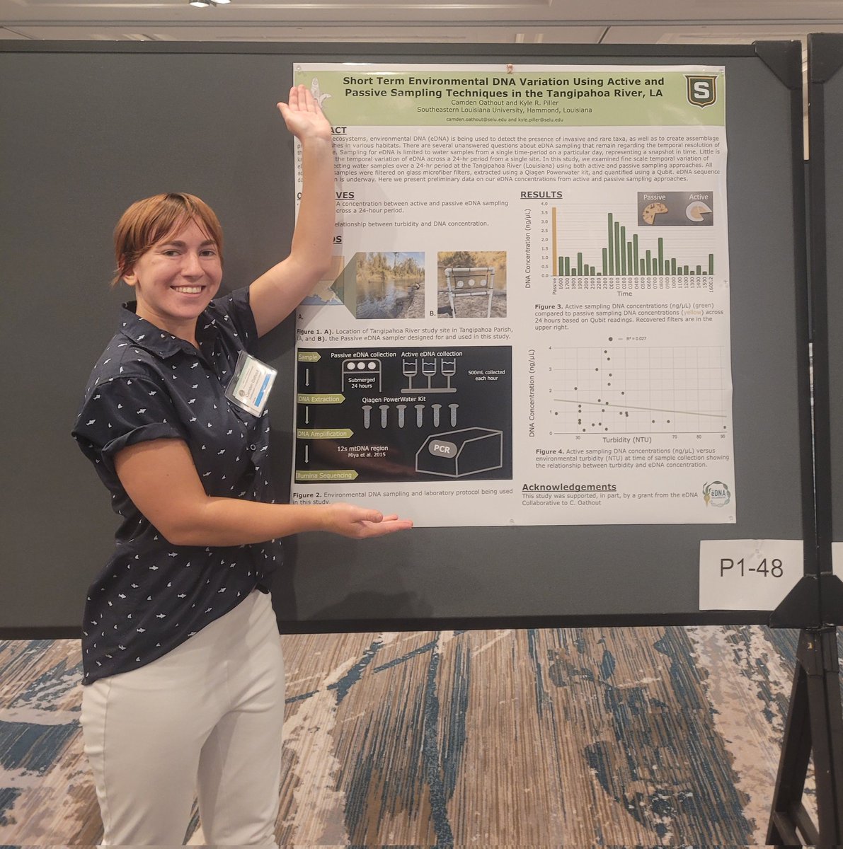 Wanna chat eDNA and fishes? Come see me at #JMIH23 tomorrow @ 4pm during the poster session!