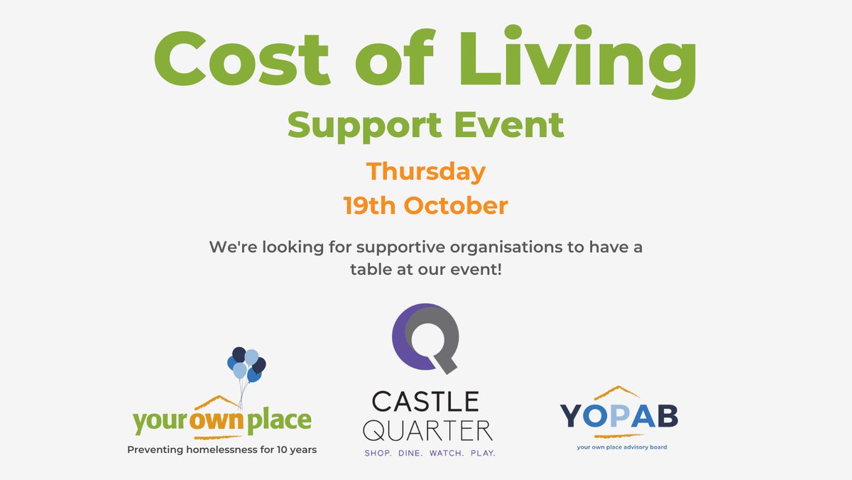 ❔Does your org help with debt, money, food, energy, bills, housing or wellbeing?

💞Organised by @yourownplace Advisory Board, a group with lived experience, this event will help local people reach the support they need 🙌

#CostOfLivingCrisis #vcse #charities #NORFOLK