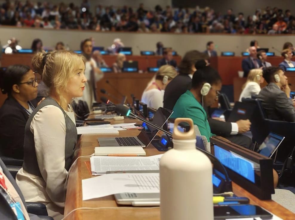 SwedenUN's tweet image. “Achieving the SDGs requires commitments - and tools for implementation. Tools that can measure #impact. And measureable data helps decision makers not only to build green cities, but great cities.” 
~ Karolina Eklöw, 🇸🇪 company @ClimateView at the #HLPF2023 on #SDG11 #SWEatHLPF