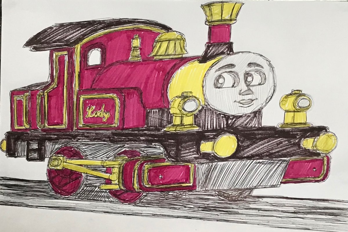 Liamsexton131's tweet photo. βStoke up the magic in the mountain, and the lady will smile.β
#thomasandfriends #thomasandthemagicrailroad #ladythemagicalengine #drawing https://t.co/Q8fMVaOdbK