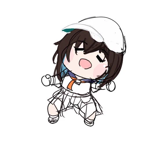 まだラフだけどぶいぱいのたぬきを作りたい意思を持った