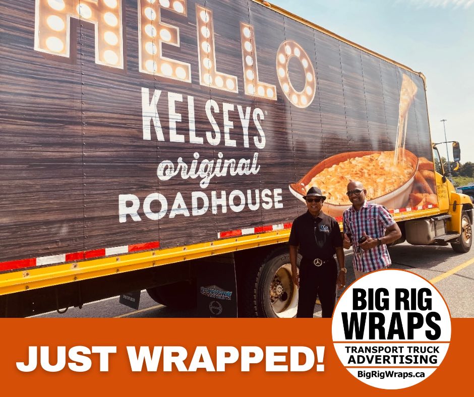 bigrigwraps's tweet photo. #JustWrapped @kelseys
We are thrilled to introduce the first of 3 trucks hitting our roadways for Kelseys Original Roadhouse π
#Bigrigwraps #Kelseys #Kelseysoriginalroadhouse #Truckadvertising #brandingdesign https://t.co/iD77a2Qw0b