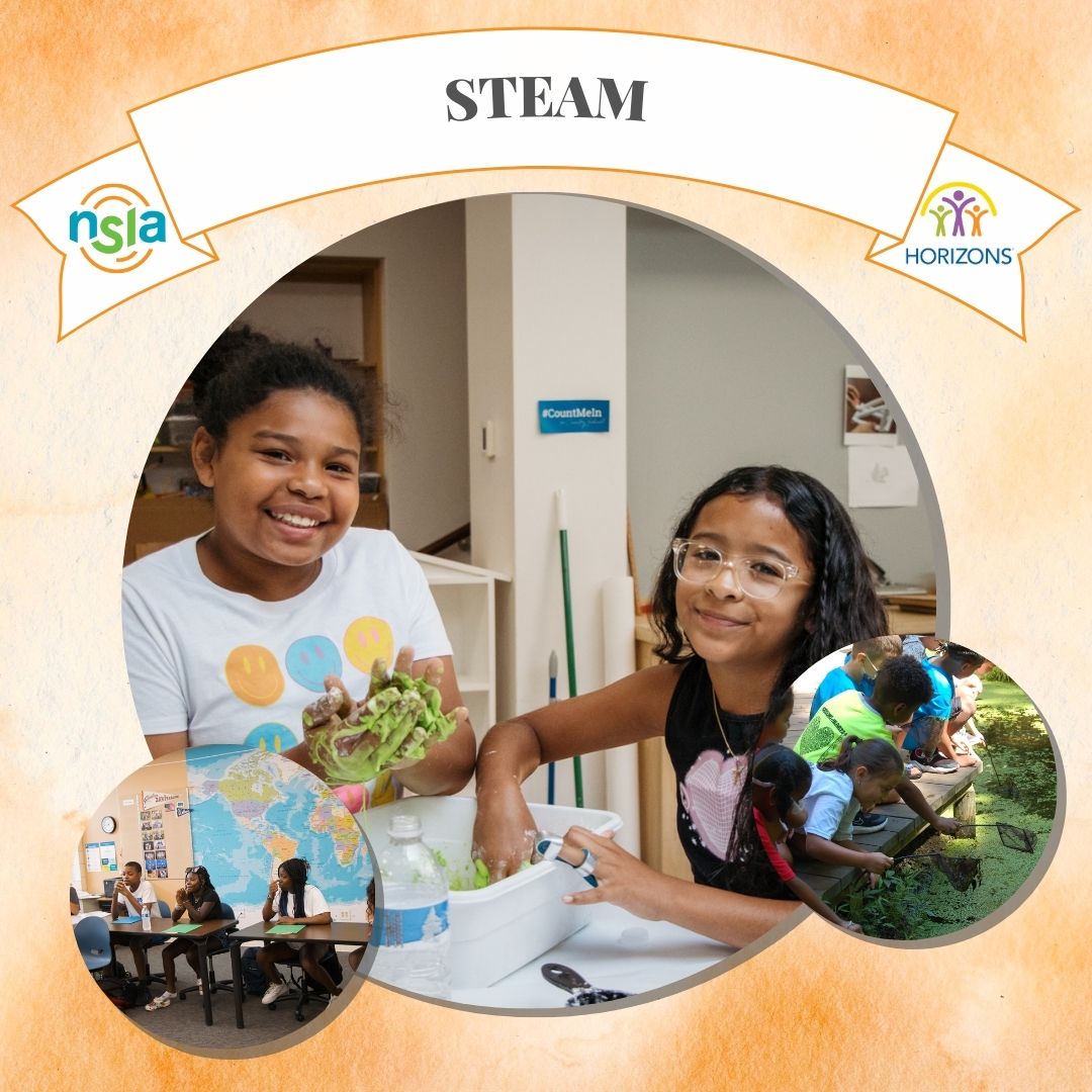 #NSLW continues all week &amp; today we highlight the journey of discovery through the world of #STEAM. From groundbreaking innovations to mind-boggling discoveries, our 4th and 5th grade students take STEAM as an enrichment over the summer and become scientists. #NSLW #HorizonsNCCS