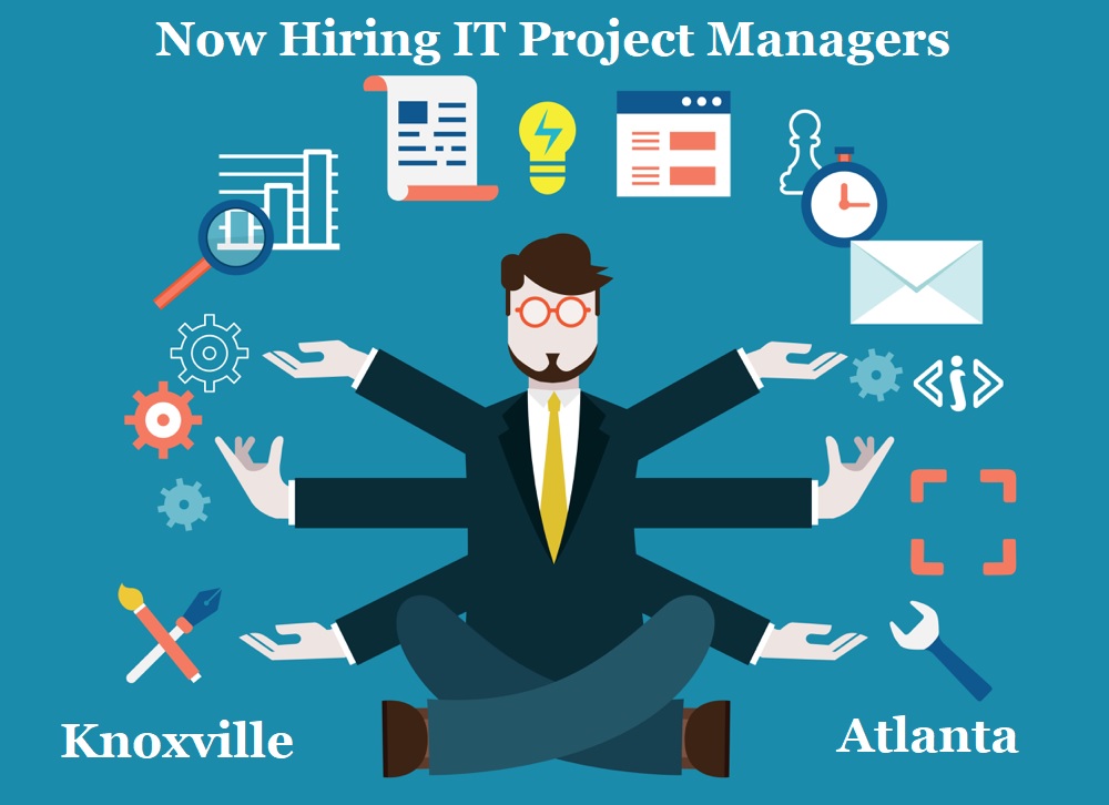 Hiring multiple IT PMs in #Knoxville or #ATL

#itprojectmanager #hiring