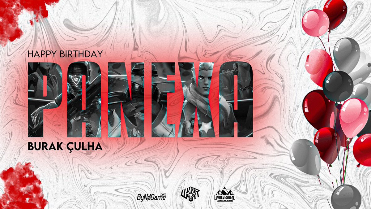 Bugün çok sevdiğimiz VALORANT oyuncumuz <a href="/Panexafps/">Burak</a>’in doğum günü!

Mutlu yıllar! ❤️🥳